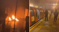Menet közben felgyújtották a londoni metró egyik szerelvényét 2