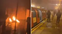 Menet közben felgyújtották a londoni metró egyik szerelvényét 2