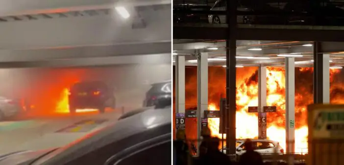 Kiderült, pontosan melyik jármű okozta a hatalmas tüzet a Luton repülőtéren - még videó is van a tűz kezdetéről