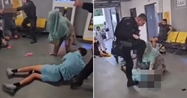 Egészen elképesztő jelenetek a manchesteri repülőtéren - hatalmas felháborodást keltett a rendőr viselkedése