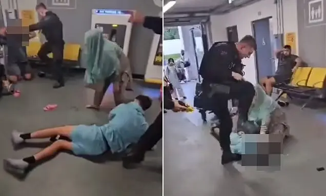 Egészen elképesztő jelenetek a manchesteri repülőtéren - hatalmas felháborodást keltett a rendőr viselkedése 1
