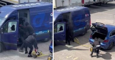 Maszkos rablók fosztottak ki egy páncélozott G4S pénzszállító furgont Nagy-Britanniában – videó is készült az akcióról
