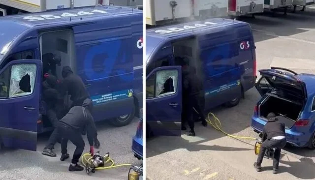 Maszkos rablók fosztottak ki egy páncélozott G4S pénzszállító furgont Nagy-Britanniában – videó is készült az akcióról