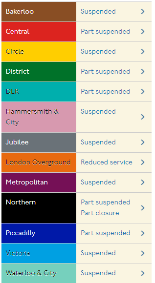 Teljes a közlekedési káosz Londonban: szinte teljesen leállt az egész metróhálózat a sztrájk miatt 4
