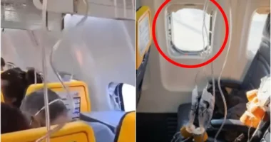 Drámai vészhelyzet egy Ryanair-járaton: kiszakadt egy ablak, egy utast majdnem kiszippantott a gépből a légnyomás