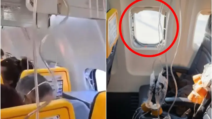 Drámai vészhelyzet egy Ryanair-járaton: kiszakadt egy ablak, egy utast majdnem kiszippantott a gépből a légnyomás Drámai vészhelyzet egy Ryanair-járaton: kiszakadt egy ablak, egy utast majdnem kiszippantott a gépből a légnyomás