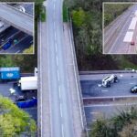 Tragédia az M1-esen Angliában: két tinédzser meghalt, miután autójuk hídról zuhant az autópályára