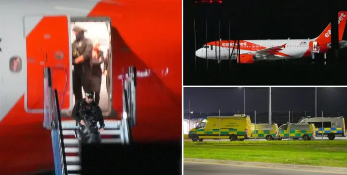 1 órás káosz és felfordulás a stanstedi reptéren: fegyveres rendőrök lepték el az easyJet egyik járatát egy bombafenyegetés miatt 1