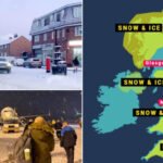 Anglia egyes részein megbénult a forgalom, a manchesteri repülőteret be is zárták, akkora hó esett, a Met Office pedig újabb figyelmeztetést adott ki