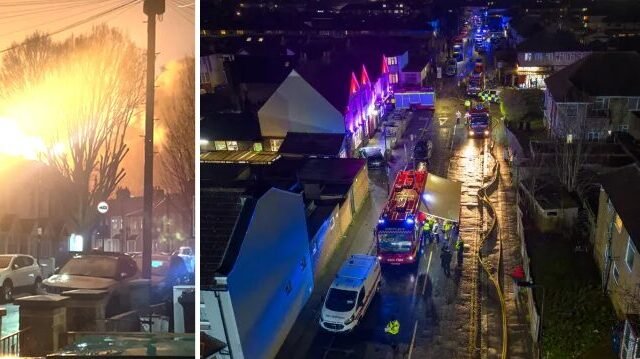 Hatalmas robbanás és „tűzgolyó” Nyugat-Londonban
