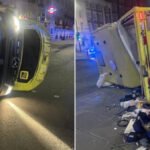 Csúnya baleset London belvárosában: Mentőautó ütközött egy emeletes busszal a Baker Streeten