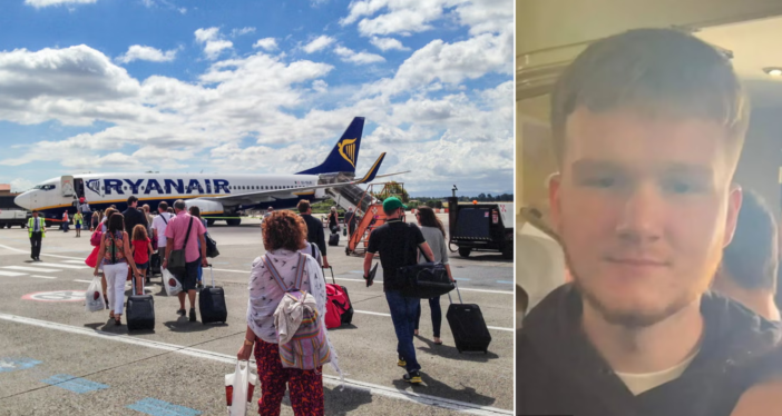Nem szállhatott fel a Ryanair egyik angliai járatára egy fiatal srác egy 1 cm-es szakadás miatt