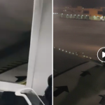 A vészkijáraton kimászva a szárnyról akart leugrani egy utas a Ryanair Londonból induló járatán