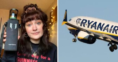 50 fontra büntették a Ryanair londoni járatának egyik utasát, csak mert felvitt egy vizes palackot a gépre