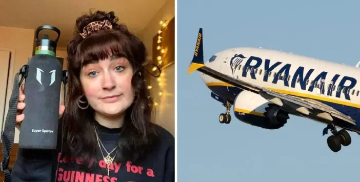 50 fontra büntették a Ryanair londoni járatának egyik utasát, csak mert felvitt egy vizes palackot a gépre 1