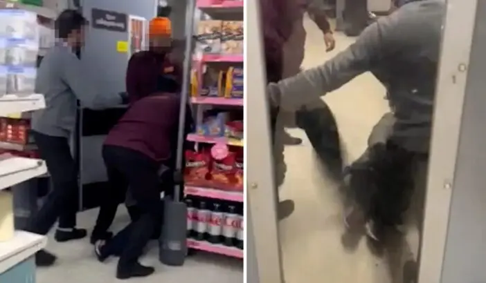 A Sainsbury’s alkalmazottai elkapták, a hátsó szobába vitték és összeverték az egyik bolti tolvajt Londonban