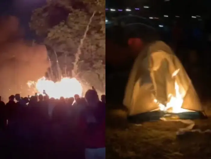 Óriási káosz Anglia egyik közismert fesztiválján: tömeges menekülés, sátor gyújtogatás, verekedés, késelés és egy 16 éves srác meghalt