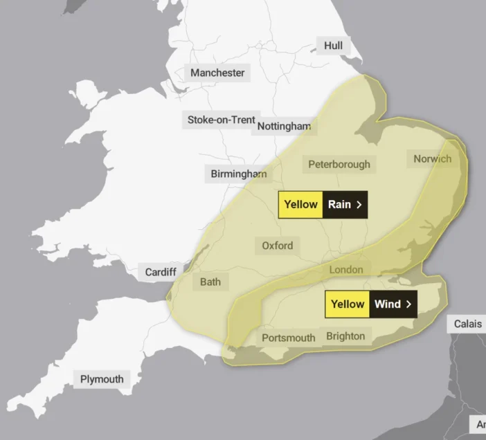 Újabb nagy eső és szél éri el ma Anglia déli felét, egyes területeken tornádók is kialakulhatnak 4