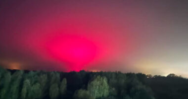 Egy csomóan megörültek, hogy a "csodálatos sarki fényt" látják Anglia egén, erre kiderült, hogy a szomszédos gyárban felkapcsoltak egy lámpát