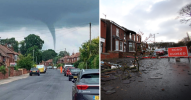 Tornádóriasztás lépett érvénybe Nagy-Britannia egy jelentős részén Londont is beleértve
