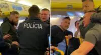 Durva balhé a Ryanair egyik londoni járatán – kényszerleszállást kellett végrehajtani és az egyik utast 3 rendőr tudta csak lecibálni a gépről