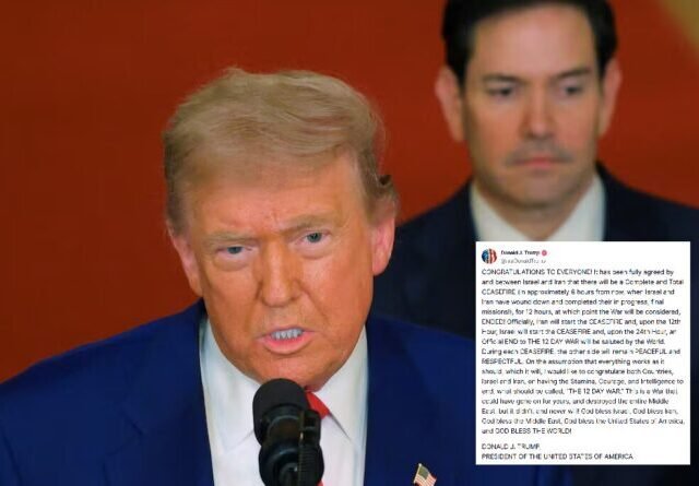 Donald Trump bejelentette, hogy teljes tűzszünet lépett életbe Irán és Izrael között – végre fellélegezhet a világ?