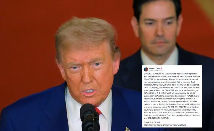 Donald Trump bejelentette, hogy teljes tűzszünet lépett életbe Irán és Izrael között - végre fellélegezhet a világ?