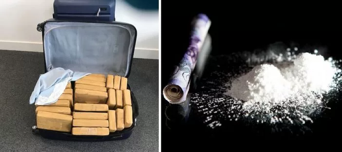 £50,000,000 értékű drogszállítmányt kaptak el az angliai reptéren, bőröndökbe rejtve