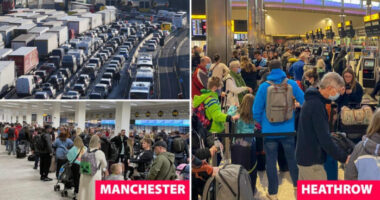 Teljes a káosz a repülőtereken, és már a Csalagútnál is óriási, kígyózó kocsisorok vannak