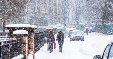 600 mérföld széles hófelhő közeledik az Egyesült Királysághoz: Skóciától egészen Londonig elér