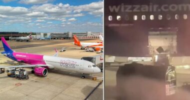 Levideózták az egyik poggyászkezelőt, amint brutálisan, izomból dobálta az utasok csomagjait a Wizz Air londoni járatán